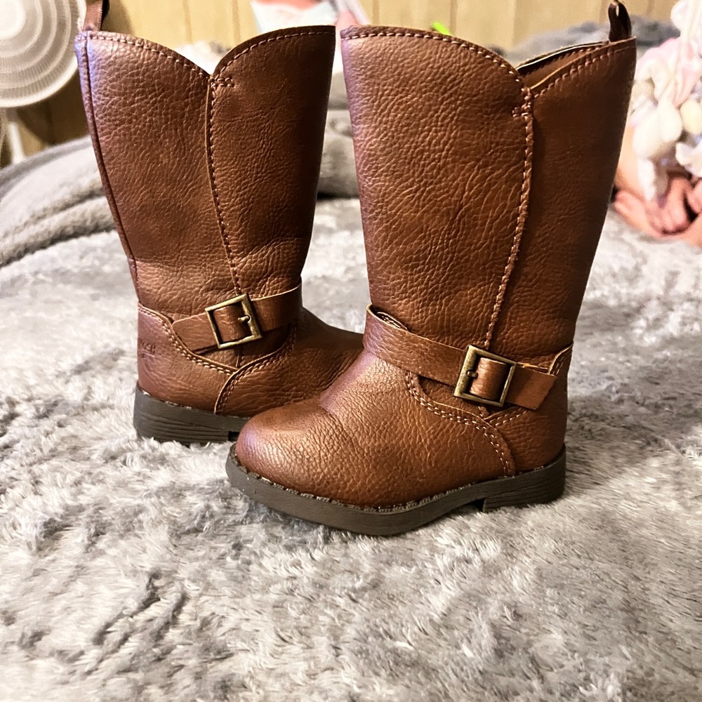 Carters brown boots size 4c toddler